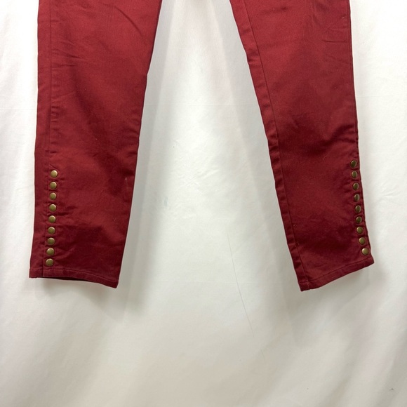 Soft Surroundings Metro Jeggings Rust Red Denim Pull On Pants Casual Sz M Tall - Picture 2 of 11
